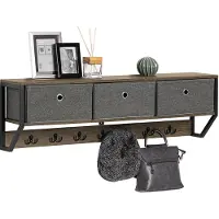 SoBuy Portemanteau Mural Industriel 100x20x30 cm