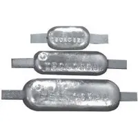 Tecnoseal Zink anode met RVS strip 0,6kg (TEN00300)