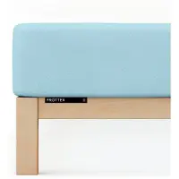 Schlafgut Badstof Hoeslaken XL - 180x200 - 200x200 536 Blue Light