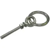 Goldenship Eye Bolt&ring 10 Units Zilver 6 x 80 mm