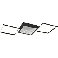 TRIO Design Plafondlamp Gelo Zwart
