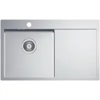 Alveus Quarto - Spoelbak 78x48 cm, links, rvs 1124384