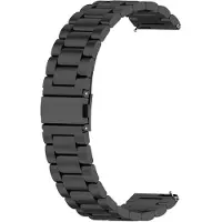 INF Horlogeband 22 mm Geschik voor Huawei Watch GT/Magic/TicWatch Pro RVS Black