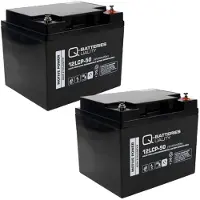 Q-Batteries Reserveaccu Voor Freerider Neptun Scooter 24V 2 X 12V 50Ah