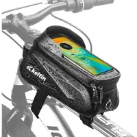 Keltin Waterdichte fietstas met telefoonhouder - EVA en PU - 22x14x11 cm - Zonnekap en hoofdtelefooningang