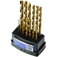 GEKO HSS-metaalborenset - titaniumcoating - 13 stuks - 1,5-6,5 mm