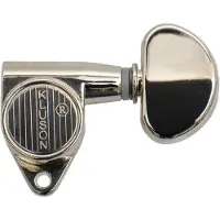 KLUSON Roen Back mechanieken 3+3 90° nikkel - Stemmechaniek voor gitaar
