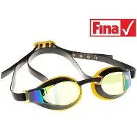 Madwave X-look Rainbow Mirror Swimming Goggles Geel,Zwart