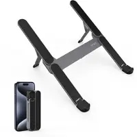 SODI 314 Opvouwbare Laptopstandaard Voor Computer Mini Compact Grijs