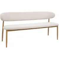 Giga Meubel Eetkamerbank Alexia Beige/Naturel 160cm