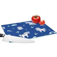 KitchenYeah Glazen Snijplank - 28x20 - Unicorn - Sterren - Patroon - Snijplanken Glas