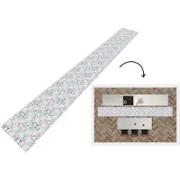 KitchenYeah Keukenloper - Keukenmat - Patronen - Kat - Hart - 400x50 cm - Keuken vloerkleed