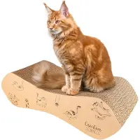 CREATIVE PETS | Krabplank voor katten 57 x 21 x 16 cm | Katten krabplank karton | Krabmeubel voor katten | Comfortabel en stevig Kattenkrabplank