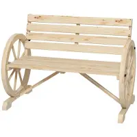 Zenzee Tuinbank - Tuinzitje - Balkonzitje - 2 persoons - Natuur - 105,5 x 56 x 79 cm