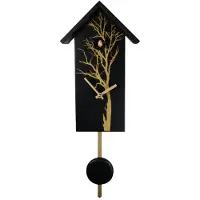 Engstler - 360/37_Q - Koekoeksklok - Kwarts - Notenhout - 28 cm