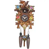 Engstler - 522/21 - Koekoeksklok - 1-daags kettinguurwerk - Notenhout - 22 cm