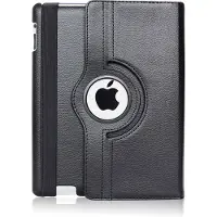 Phonillico Hoes geschikt voor iPad 7 / iPad 8 / iPad 9 - 360° draaibare Bookcase - Zwart