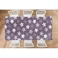 KitchenYeah Kerst Tafelkleed - Kerstmis Decoratie - Tafellaken - Patronen - Christmas - Sterren - 260x130 cm - Kerstmis Versiering - Tafeldecoratie Kerstmis - Kerstdecoratie tafel - Tafelversiering