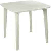 Beliani SORICO - Tuintafel - Lichtbeige - Synthetisch materiaal