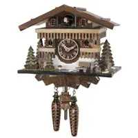 Engstler - 461_Q - Koekoeksklok - Kwarts - Notenhout - 22 cm