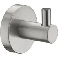 Ben Rundo handdoekhaakje Ø 5,3x5,1cm geborsteld nikkel
