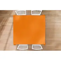 KitchenYeah Tafelkleed - Tafellaken - 180x180 cm - Oranje - Seizoenen - Herfst - Kleur - Binnen en Buiten