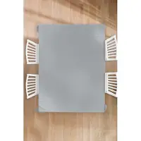 KitchenYeah Tafelkleed - Tafellaken - 180x240 cm - Interieur - Grijs - Licht - Binnen en Buiten