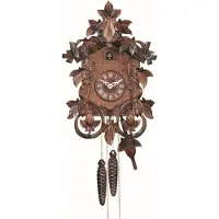 Engstler - 535_Q - Koekoeksklok - Kwarts - Notenhout - 34,5 cm