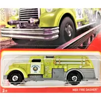 Matchbox MBX FIRE DASHER MBX 60-100 (San Luis Obispo Fire Department) TRUCK NLD07 1:64 METAL SHORT CARD 2023