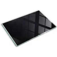 Tulup Glazen Snijplank - Zwart Prikbord Snijplank van Glas - 80 x 52 cm - UV Gelaagd Glas Serveerplank - Groot Formaat Snijplank - Dienblad - Snijplank Glas - Keukenbenodigdheden