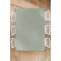 KitchenYeah Tafelkleed - Tafellaken - 180x260 cm - Mintgroen - Effen kleur - Binnen en Buiten
