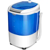 Costway Mini-wasmachine met droogcentrifuge campingwasmachine met 2 5 kg capaciteit toplader hotel