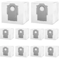 Phonillico Stofzuigerzak voor Roborock Q REVO / Q REVO S / Q REVO PRO / Q REVO MASTER / Q REVO MAXV [Set 10] Vervangende stofzakken