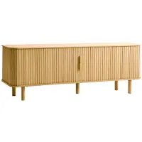 Fonq Splinted Tv-meubel - Naturel Eiken