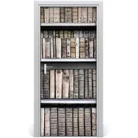 Tulup Deursticker - Boekenplank Deurbehang Sticker - 95 cm x 205 cm - Blauw Deursticker - Moderne Deur Sticker - Deursticker voor de Badkamer - Deurbehang