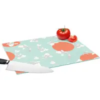 KitchenYeah Glazen Snijplank - 39x28 - Patroon - Vis - Japan - Dier - Snijplanken Glas