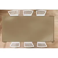 KitchenYeah Tafelkleed - Tafellaken - 300x150 cm - Palet - Beige - Interieur - Binnen en Buiten
