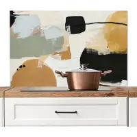KitchenYeah Spatscherm keuken 100x65 cm - Kookplaat achterwand Paint - Abstract - Kleuren - Muurbeschermer - Spatwand fornuis - Hoogwaardig aluminium