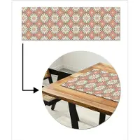MuchoWow Tafelloper 150x50 cm - Tafelmat vinyl Vintage - Bloemen - Mandala - Patronen - Tafeldecoratie - Tafelversiering - Keuken decoratie - Tafel versiering
