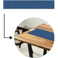 MuchoWow Tafelloper 180x30 cm - Tafelmat vinyl Patroon - Blauw - Japan - Tafeldecoratie - Tafelversiering - Keuken decoratie - Tafel versiering