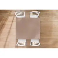 KitchenYeah Tafelkleed - Tafellaken - 100x100 cm - Beige - Kleur - Roze - Binnen en Buiten