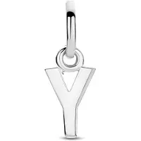 The Jewelry Collection Zilver Gerhodineerde Hanger letter Y 1333765