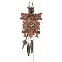 Engstler - 528/5/8 - Koekoeksklok - 8-daags kettinguurwerk - Notenhout - 35 cm