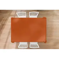 KitchenYeah Tafelkleed - Tafellaken - 200x130 cm - Terracotta - Bruin - Palet - Effen - Kleuren - Kleur - Binnen en Buiten
