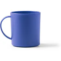 Roly 10 stuks blauwe herbruikbare PP mok 300 ml model Lino