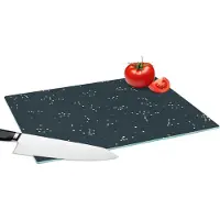 KitchenYeah Glazen Snijplank - 39x28 - Sterren - Hemel - Patroon - Snijplanken Glas