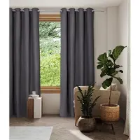 Home Style Thermisch Gordijn – Lichtdoorlatend – Met Ringen – 140x250 cm – Grijs