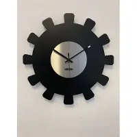 Mosa CLOCK Wandklok BLACK & SILVER SUN XL Modern Industrieel Design