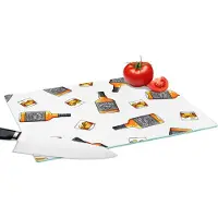 KitchenYeah Glazen Snijplank - 39x28 - Whiskey - Glas - Design - Snijplanken Glas