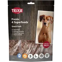Trixie premio superfoods kip/eend/rund/lam - 4x100 gr - Hondensnacks